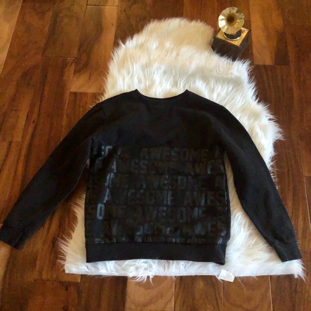H&M black pullover sweater Med Boys 10/12 🔥🔥🔥